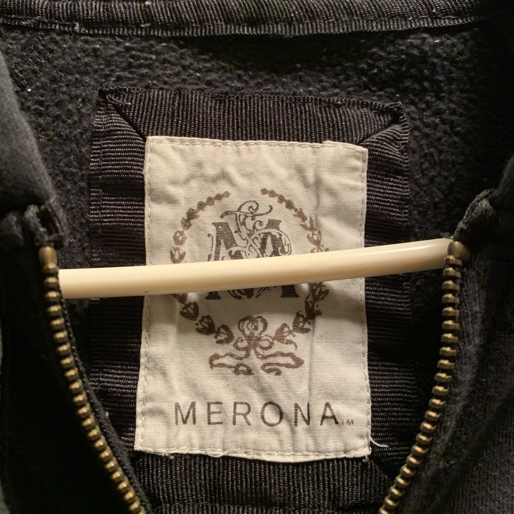 Merona black zipper hoodie size medium